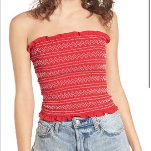 The Fifth Label smocked strapless tube top